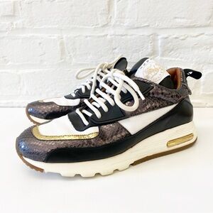 ESSEUTESSE || Air Sneaker Trainer Gold Metallic Black White‎ 37 Luxury Shoes